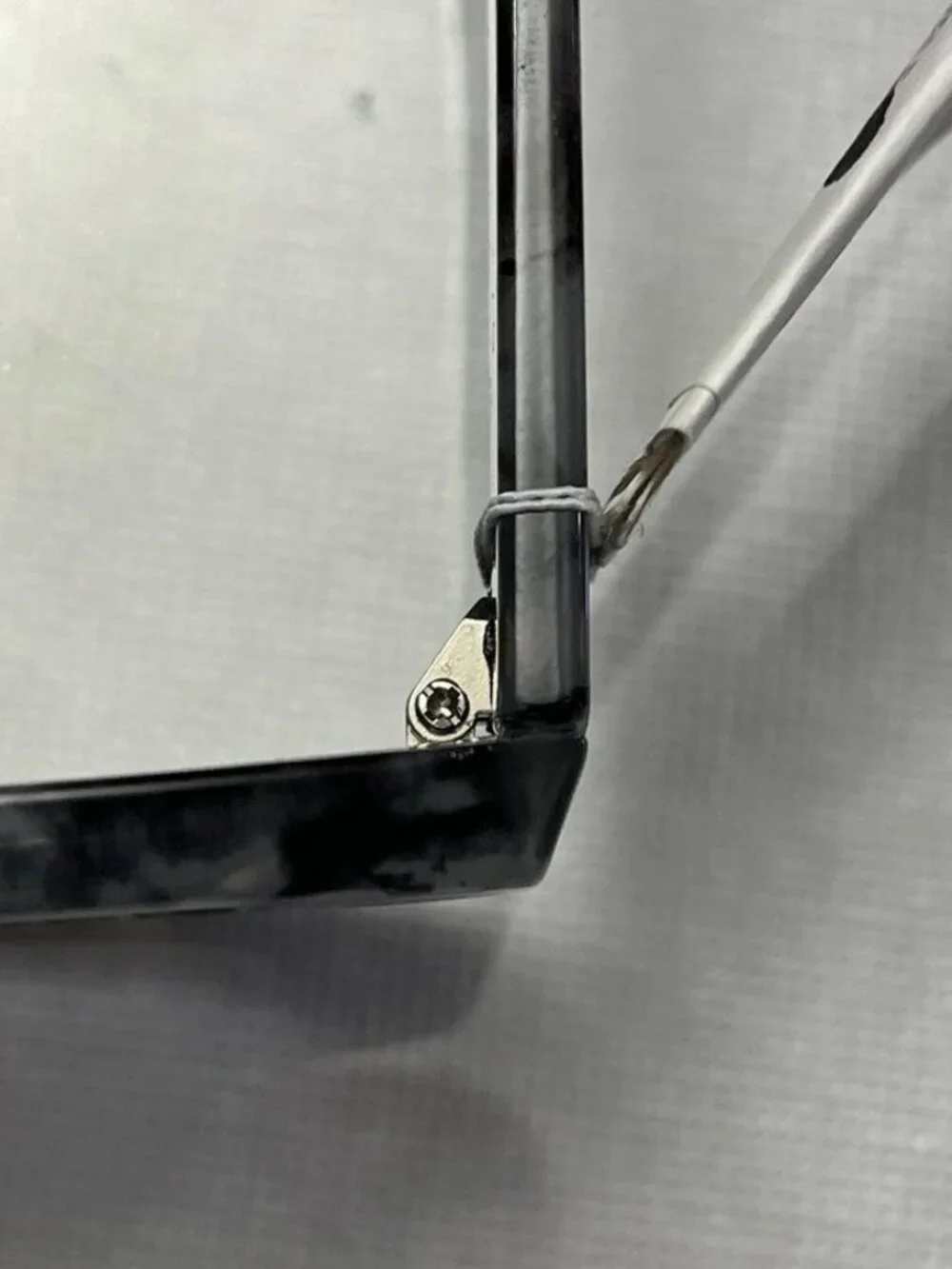 AIRE Ascendant Rectangular Sunglasses Marbled Black Gray Smoke Lens